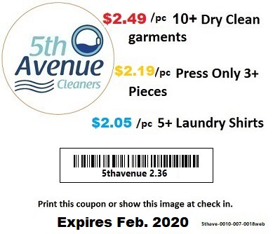 Dry Cleaning Coupons Richmond VA - 5thavecleanersrva.com